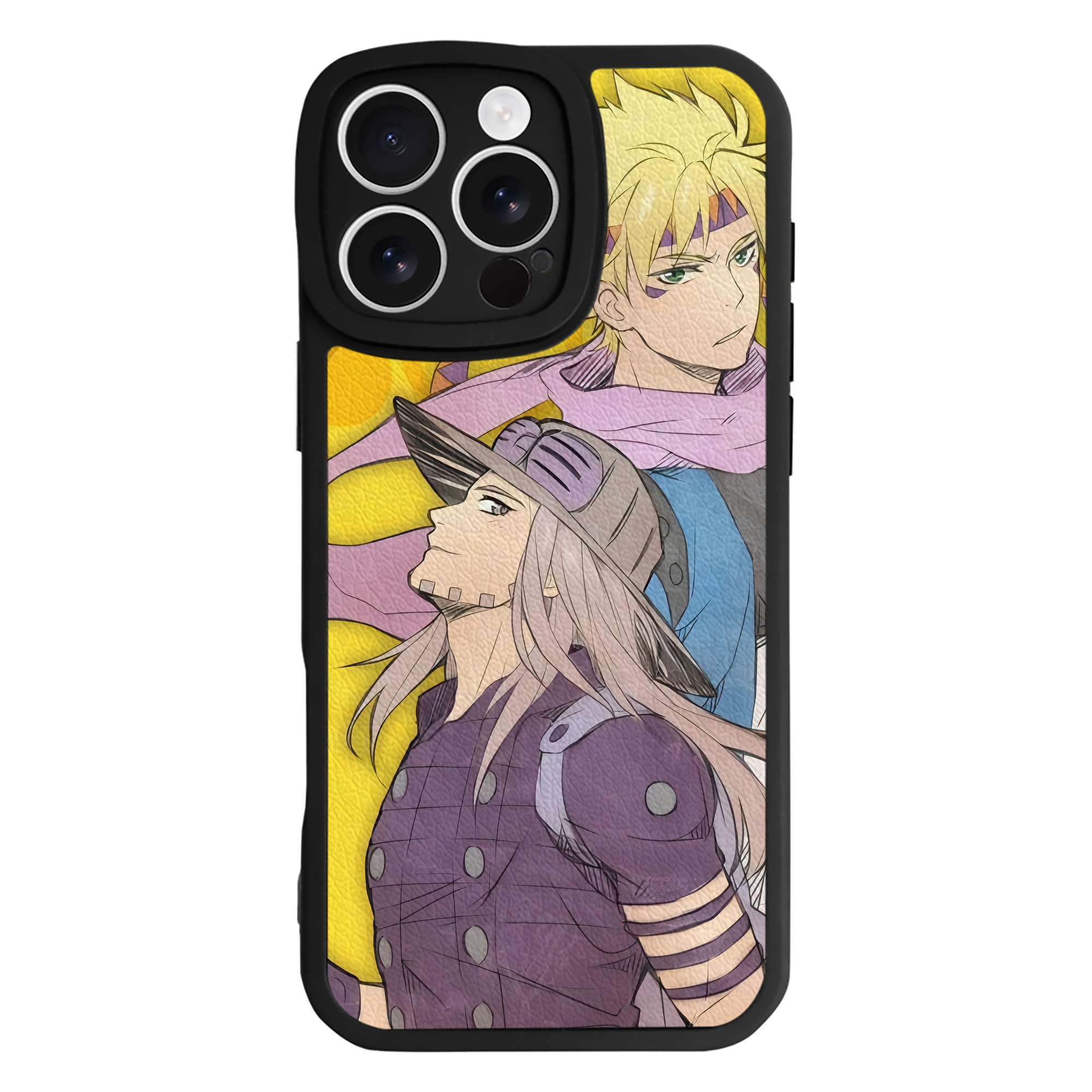 （画像用） ジョジョの奇妙な冒険 JoJo's Bizarre Adventure 【iPhone 16シリーズ対応】シリコンスマホケース（レザー調） 材質：シリコン